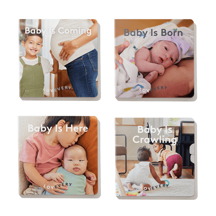 The New Sibling Course Pack board books by Lovevery