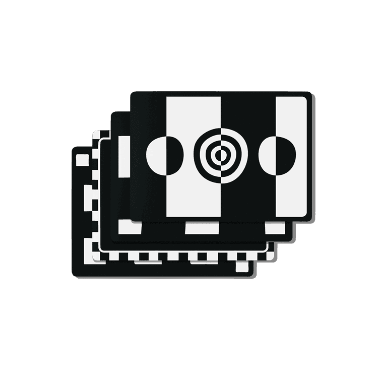 Simple Black & White Card Set from The Looker Play Kit