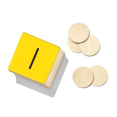 Wooden Coin Bank Set from The Babbler Play Kit
